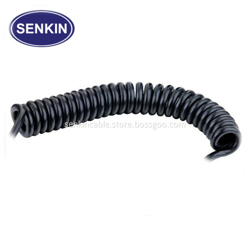 Oil Flame PU 9 Core Spiral Cable